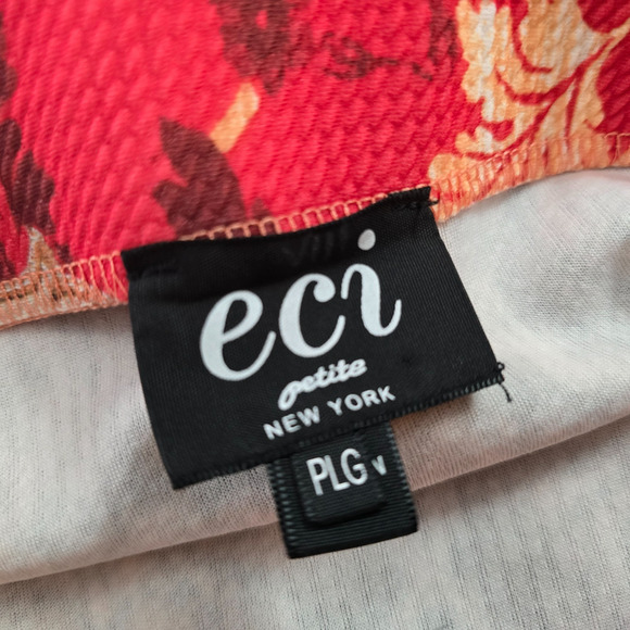 ECI New York Skirt Women's PL Pencil Argyle/Diamond Patern Colorful Pull On Midi - Picture 3 of 13